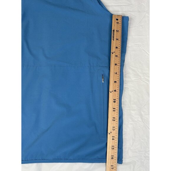 Peter Millar Crown Crafted Men’s XXL Flex Adapt ½ Zip Pullover Golf Vest Blue - Picture 15 of 15